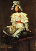 William Merritt Chase Girl in White Norge oil painting reproduction